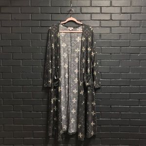 LuLaRoe Women’s L Long Cardigan Pinwheel print